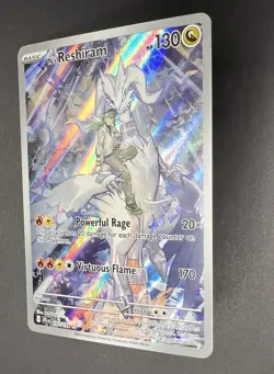 2025 Pokemon Journey Together N'S RESHIRAM #167/159 Illustration Rare - Image 4