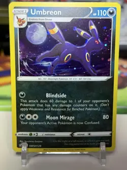 Umbreon - SWSH129 - Pokemon Sword & Shield Promo Ultra Rare Holo Card - Image 1