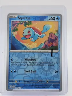 SQUIRTLE 2023 POKEMON SCARLET & VIOLET 151 REVERSE HOLO 007/165 Q6817 - Image 1