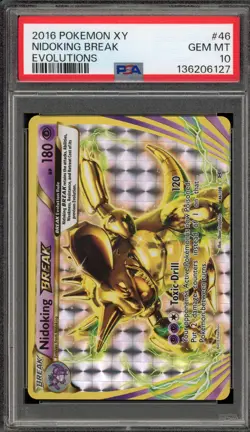 Pokemon Nidoking XY Evolutions Holo Rare #46 PSA 10 Gem Mint - Image 1