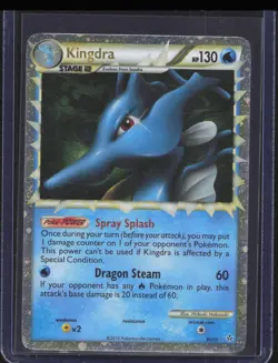 2010 Pokemon HeartGold & SoulSilver Unleashed Kingdra #85/95 - Image 1