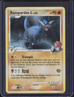 2009 Pokemon Platinum Rising Rivals Rampardos #11/111 Holo - Image 1