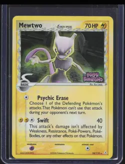 2006 Pokemon EX Holon Phantoms Mewtwo Delta Species #24/110 Holo - Image 1
