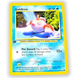 Pokemon Neo Revelation Goldeen 45/64 1st Edition WotC 2001 Vintage TCG Card - Image 1