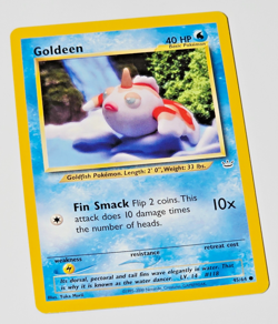 Pokemon Neo Revelation Goldeen 45/64 Unlimited WotC 2001 Vintage TCG Collectible - Image 3