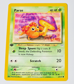 Pokemon Neo Revelation Paras 47/64 1st Edition WotC 2001 Vintage TCG Card - Image 3