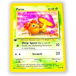 Pokemon Neo Revelation Paras 47/64 1st Edition WotC 2001 Vintage TCG Card - Image 1