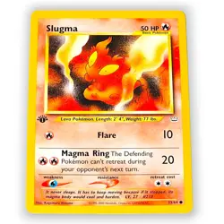 Pokemon Neo Revelation Slugma 53/64 1st Edition WotC 2001 Vintage TCG Card - Image 1