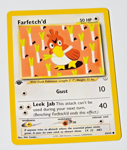 Pokemon Neo Revelation Farfetch’d 43/64 1st Edition WotC 2001 Vintage TCG Card - Image 3