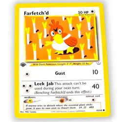 Pokemon Neo Revelation Farfetch’d 43/64 1st Edition WotC 2001 Vintage TCG Card - Image 1
