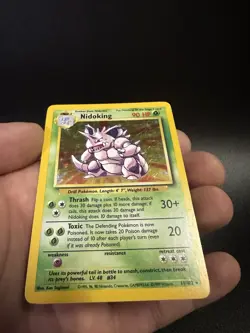Pokemon TCG Base Set Nidoking Holo Rare Card 11/102 - Image 2