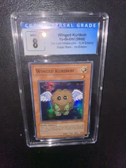 CGC 8 2005 Winged Kuriboh TLM-EN005 Super Rare 1st Edition Yugioh MINT - Image 1