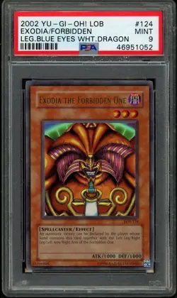 Exodia The Forbidden One LOB-124 Ultra Rare Unlimited 2002 Yugioh PSA 9 *052 - Image 1