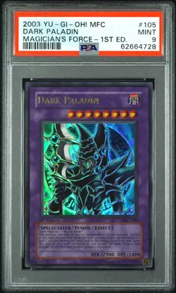 Dark Paladin MFC-105 1st Edition Ultra Rare Yugioh PSA 9 *728 - Image 1