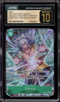 One Piece CCG Aido Emperors JPN SR Alt Art Parallel OP09-023 CGC 10 Pristine - Image 1