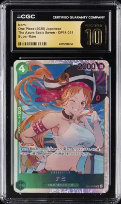 2025 ONE PIECE JPN THE AZURE SEA'S SEVEN, SUPER RARE NAMI CGC 10 PRISTINE - Image 1
