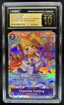 2025 One Piece Charlotte Pudding Promo Alt Art PRISTINE #PRB02-010 CGC 10 - Image 1