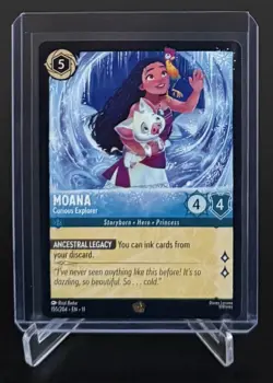 Disney Lorcana - Moana - Curious Explorer - Winterspell Non-Foil 155/204 - Image 1