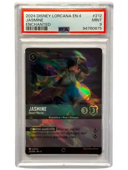 2024 Disney Lorcana Enchanted Jasmine #212 PSA 9 - Image 1