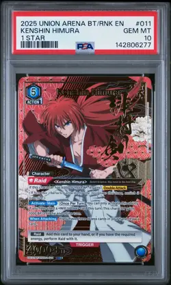 Union Arena TCG Rurouni Kenshin Himura Alt Art Holo PSA 10 Gem Mint CCG - Image 1