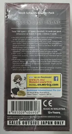 Weiss Schwarz Sword Art Online Alternative Gun Gale Reprint 20 Pack Booster Box - Image 2
