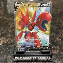 Scizor V 183/189 Full Art Ultra Rare Holo Pokemon Trading Card Game | NM - Image 1