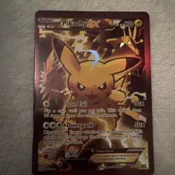 Pokemon Pikachu EX XY124 Full Art Promo Holo Basic XY Card - Image 1