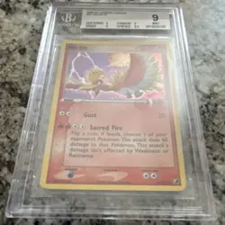 Pokemon TCG Ho-Oh EX 27/115 Unseen Forces Ultra Rare Holo Card Stock BGS 9 - Image 3