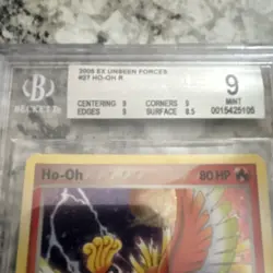 Pokemon TCG Ho-Oh EX 27/115 Unseen Forces Ultra Rare Holo Card Stock BGS 9 - Image 4