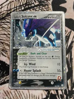 Rocket's Suicune ex - 105/109 - Pokemon Ex Team Rocket Returns Holo Card HP - Image 1