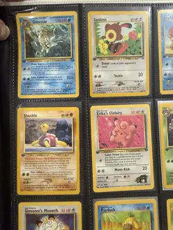 Vintage Pokemon Card Lot 1st Edition WOTC – Psyduck Erikas Clefairy - Image 2
