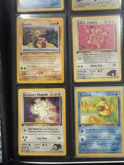 Vintage Pokemon Card Lot 1st Edition WOTC – Psyduck Erikas Clefairy - Image 4