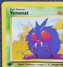 1st Edition Venonat - Jungle - #63/64 - Vintage Pokemon Card 1999 - Image 2