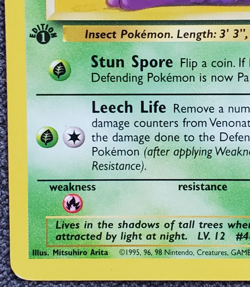 1st Edition Venonat - Jungle - #63/64 - Vintage Pokemon Card 1999 - Image 5