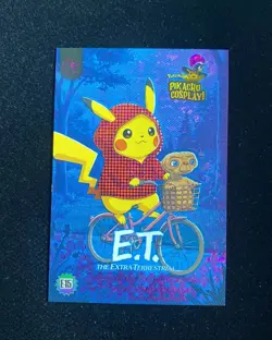 2025 Pokemon Pikachu Cosplay Trading Cards #E15 E.T. The Extra-Terrestrial DL43 - Image 1