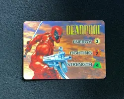 1995 Fleer Marvel CCG Over Power Card Game Trading Card Deadpool DL43 - Image 1