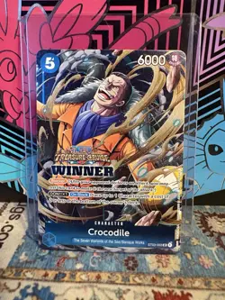 Crocodile Treasure Cruise Winner SR ST03-003 One Piece Card English Near Mint - Image 1