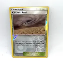 Chaotic Swell 187/236 Uncommon Reverse Holo Card Cosmic Eclipse SM12 Pokemon LP - Image 1