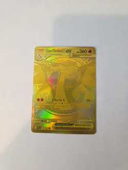 Pokemon Mega Charizard X ex Gold Foil Card 130/094 English Standard - Image 1