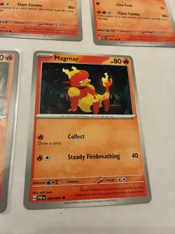 Lot of 8 Magmar and Magby Pokemon Cards - Image 5
