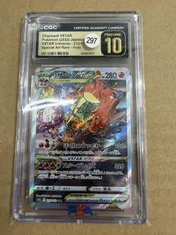 CGC 10 Pristine Charizard VSTAR 212/172 SAR VSTAR Universe s12a Pokemon Card - Image 1
