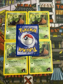 Pokemon TCG Erika's Oddish Gym Challenge Card 70/132 Unlimited Common (x5) 💎🔥 - Image 4