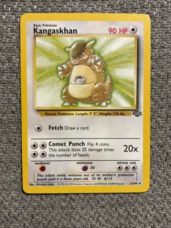 Pokemon TCG Jungle Kangaskhan Card 21/64 Unlimited Non-Holo Rare LP Condition - Image 1