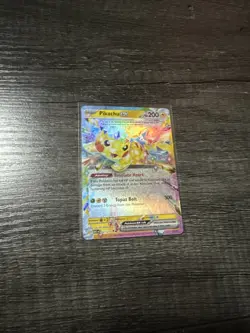 Pokemon TCG Pikachu EX Surging Sparks Ultra Rare Card 057/191 Scarlet & Violet - Image 3