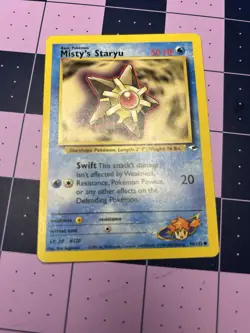 Pokemon TCG Gym Heroes Misty's Staryu Card 90/132 Regular Common - Image 1