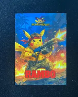 2025 Pokemon Pikachu Cosplay Electric Trading Cards #N7 Rambo DL43 - Image 1