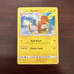 Alolan Raichu 30/30 Sun & Moon Rare Holo Promo Pokemon Card NM - Image 1