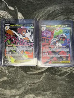 Mega Scrafty Ex, SIR And Mega Attack Rare Pokemon Cards NM Pulled Fresh - Image 1