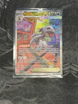 Mega Scrafty Ex, SIR And Mega Attack Rare Pokemon Cards NM Pulled Fresh - Image 2
