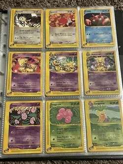 Huge Vintage Pokemon Card Binder Collection 100+ Cards - WOTC Era Lot, E-Readers - Image 5